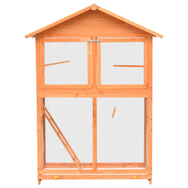 Vogelkäfig Kiefernholz & Tannenholz 125,5x59,5x164 cm