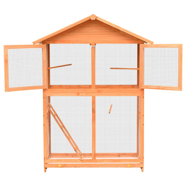 Vogelkäfig Kiefernholz & Tannenholz 125,5x59,5x164 cm