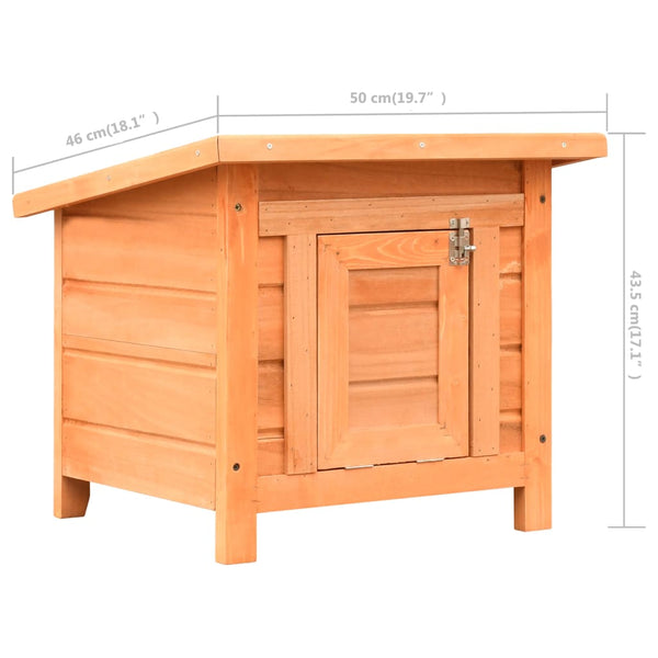 Katzenhaus 50x46x43,5 cm Kiefernholz & Tannenholz