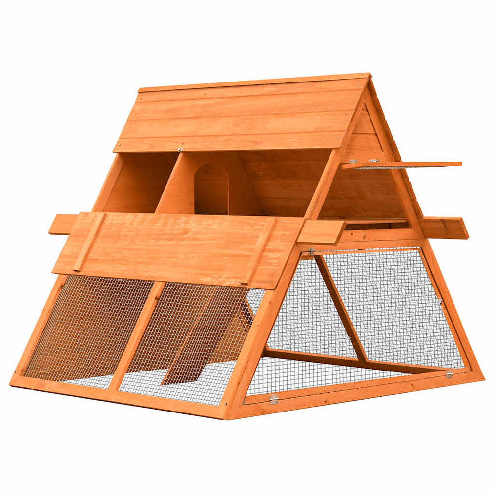Kaninchenstall Kiefernholz & Tannenholz 152x128x108 cm