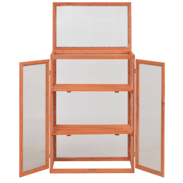 Gewächshaus-Schrank Holz 75x47x109 cm