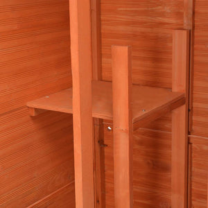 Garten-Geräteschuppen 71x60x213 cm Holz