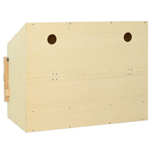 Legenest für Hühner 3 Fächer 93x40x65 cm Massivholz Kiefer