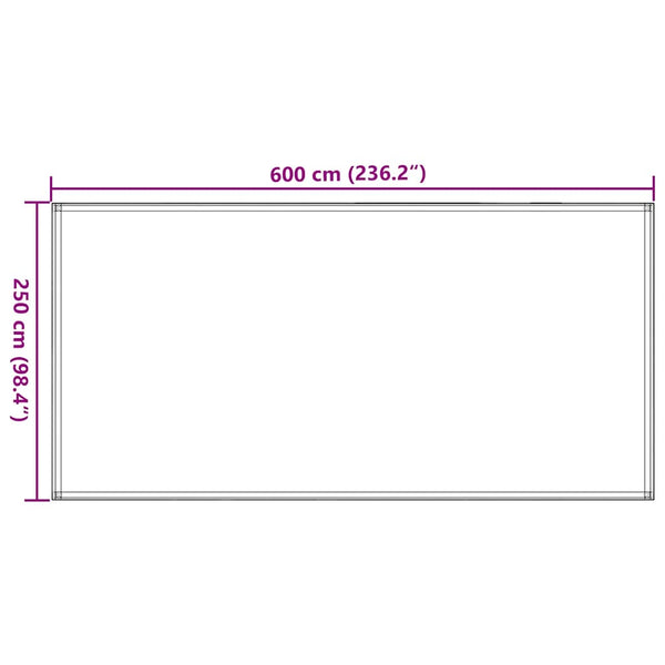 Zeltteppich 250 x 600 cm HDPE Grün