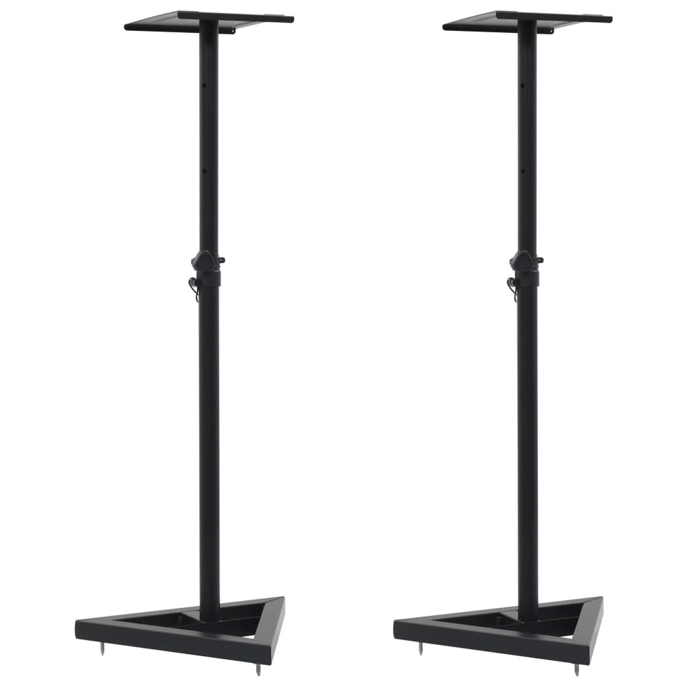 Studio Monitor Lautsprecherständer Schwarz (2er Set)
