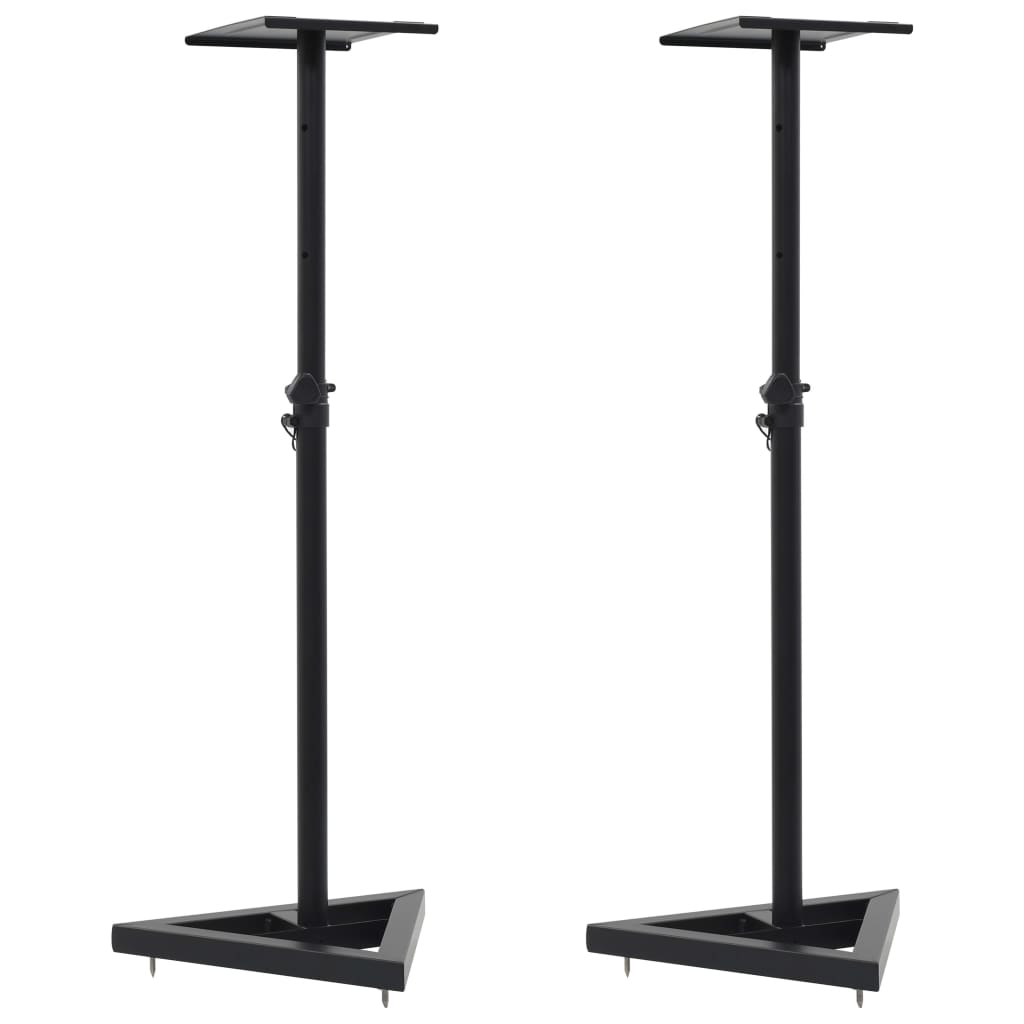Studio Monitor Lautsprecherständer Schwarz (2er Set)