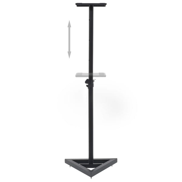 Studio Monitor Lautsprecherständer Schwarz (2er Set)