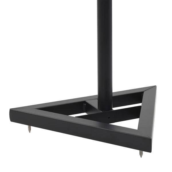 Studio Monitor Lautsprecherständer Schwarz (2er Set)