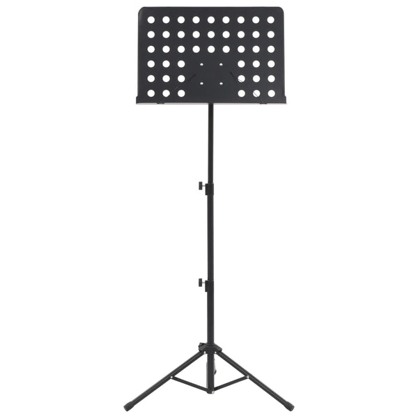Notenständer Schwarz Stahl Höhenverstellbar