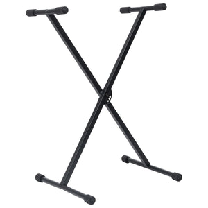 Keyboardständer mit Hocker - Schwarz