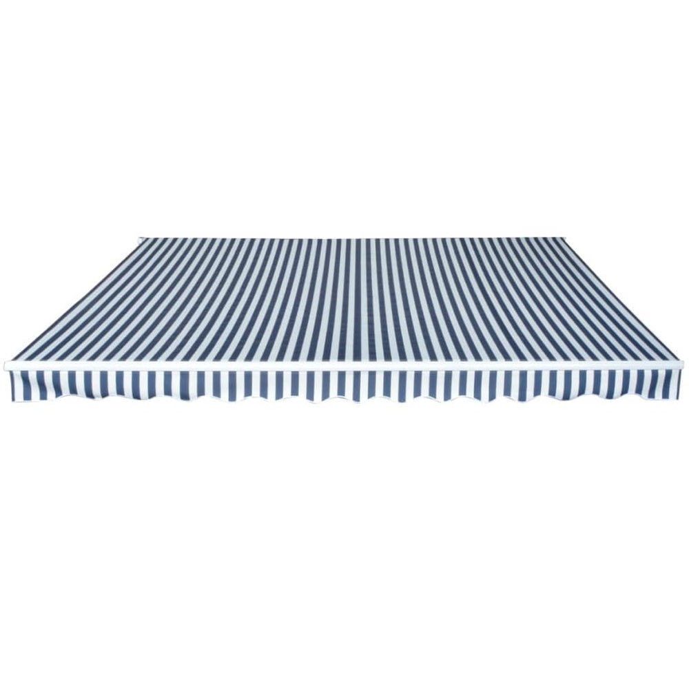 Gelenkarmmarkise 450 cm Blau/Weiß