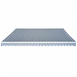 Gelenkarmmarkise 500 cm Blau/Weiß