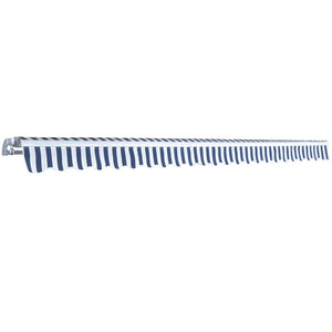 Gelenkarmmarkise 500 cm Blau/Weiß