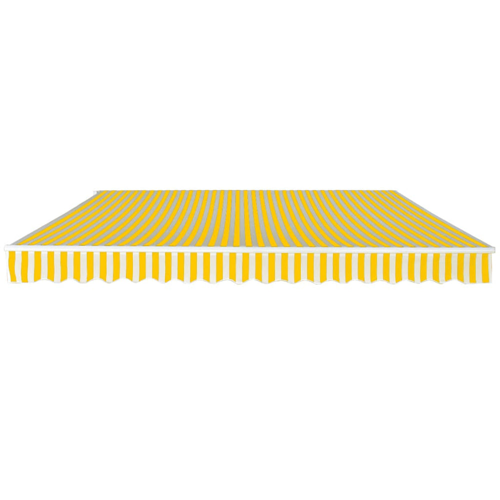 Gelenkarmmarkise 400 cm Gelb/Weiß