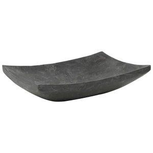 vidaXL Lavabo 50x35x12 cm Marbre Noir