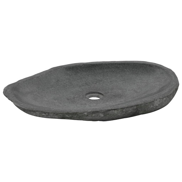 Waschbecken Flussstein Oval 60-70 cm