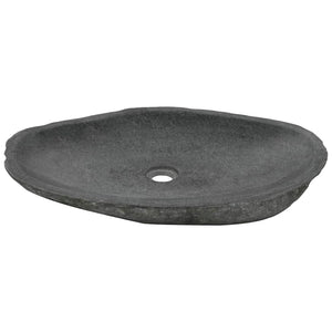Waschbecken Flussstein Oval 60-70 cm
