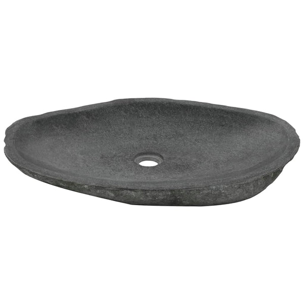 Waschbecken Flussstein Oval 60-70 cm