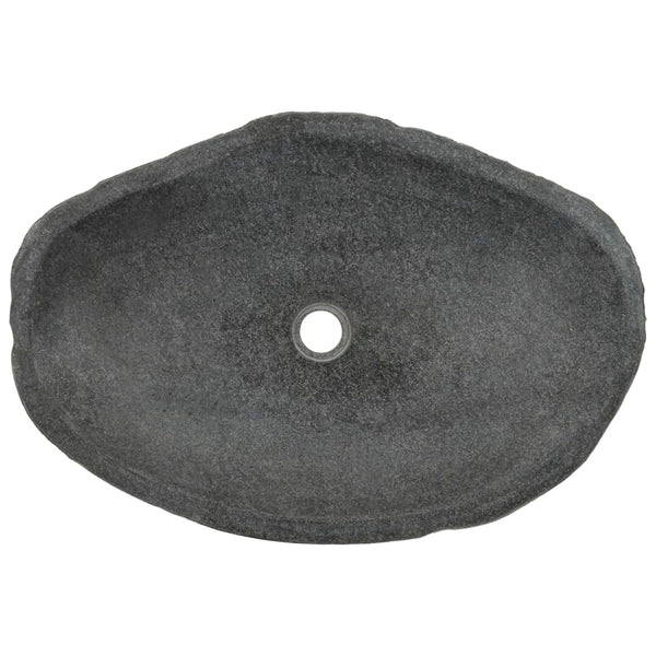 Waschbecken Flussstein Oval 60-70 cm