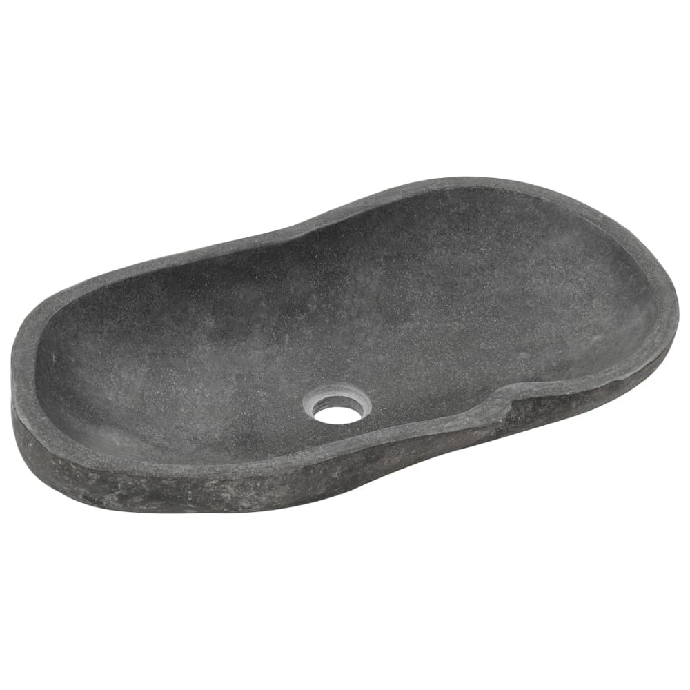 Waschbecken Flussstein Oval 60-70 cm