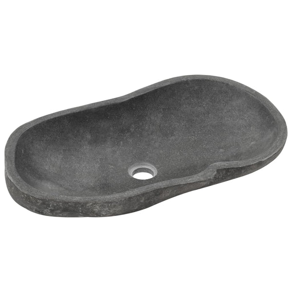 Waschbecken Flussstein Oval 60-70 cm