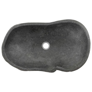 Waschbecken Flussstein Oval 60-70 cm