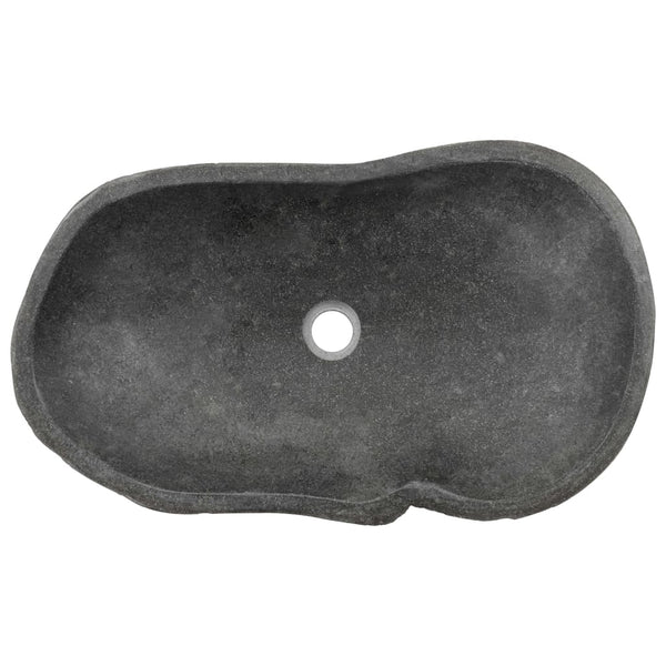 Waschbecken Flussstein Oval 60-70 cm