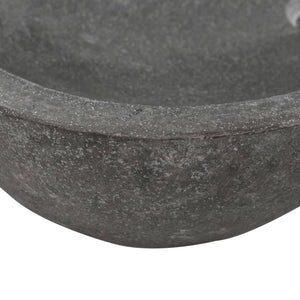 Waschbecken Flussstein Oval 60-70 cm