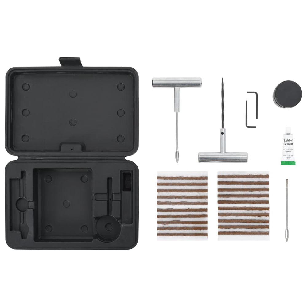 vidaXL Kit de réparation de pneus de voiture 27 pcs
