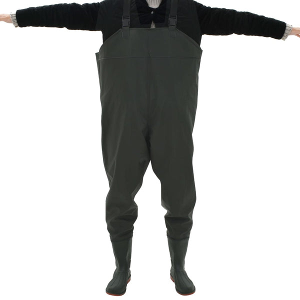 Wathose mit Stiefeln Grün Größe 46