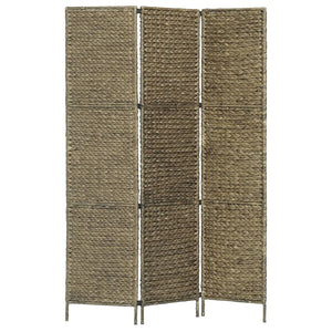 3-teiliger Paravent Braun 116×160 cm Wasserhyazinthe