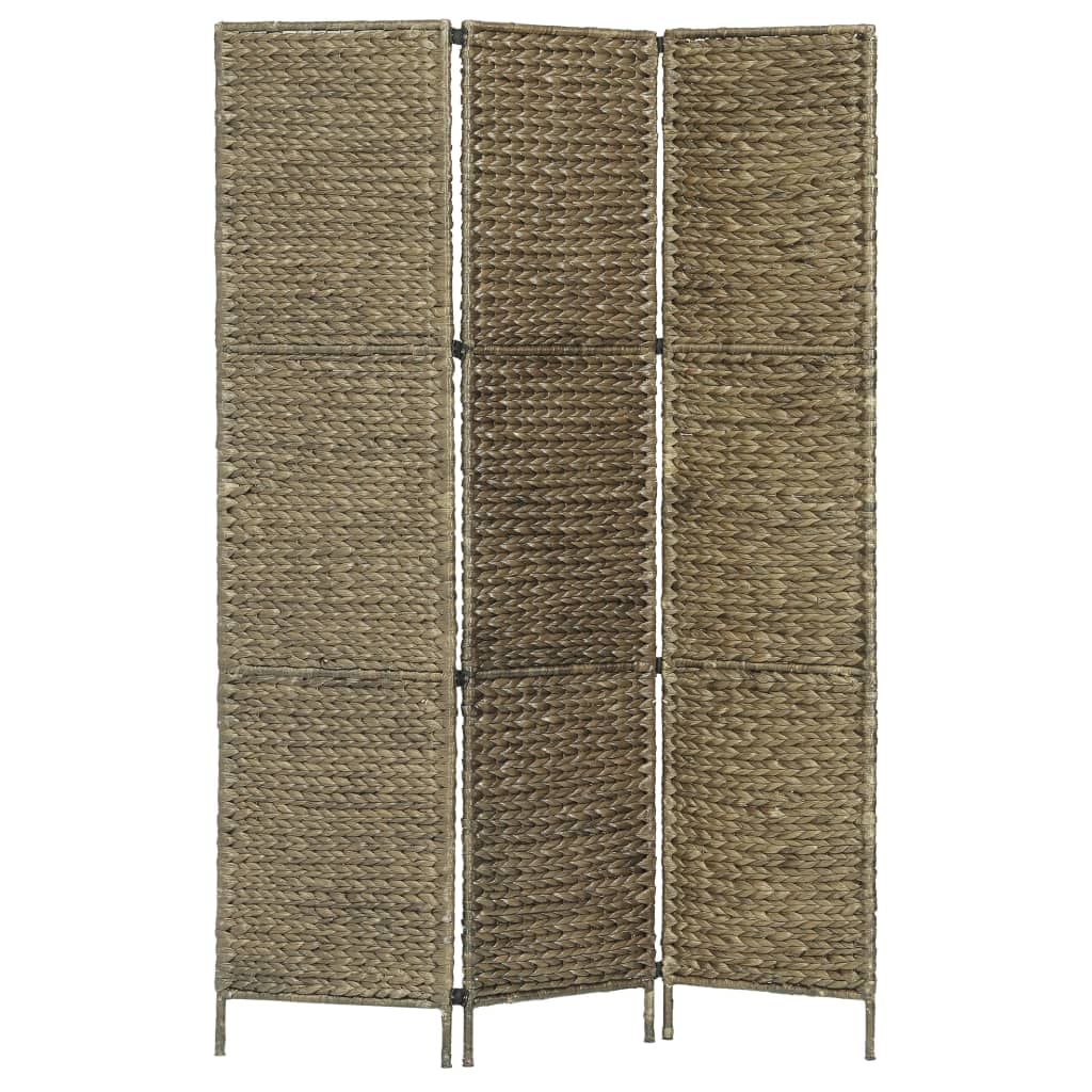 3-teiliger Paravent Braun 116×160 cm Wasserhyazinthe