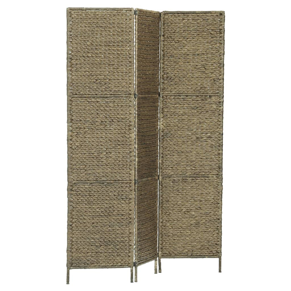 3-teiliger Paravent Braun 116×160 cm Wasserhyazinthe
