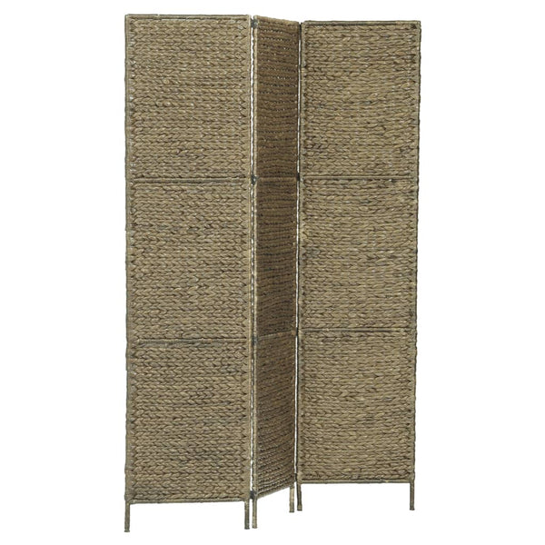 3-teiliger Paravent Braun 116×160 cm Wasserhyazinthe