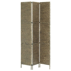 3-teiliger Paravent Braun 116×160 cm Wasserhyazinthe