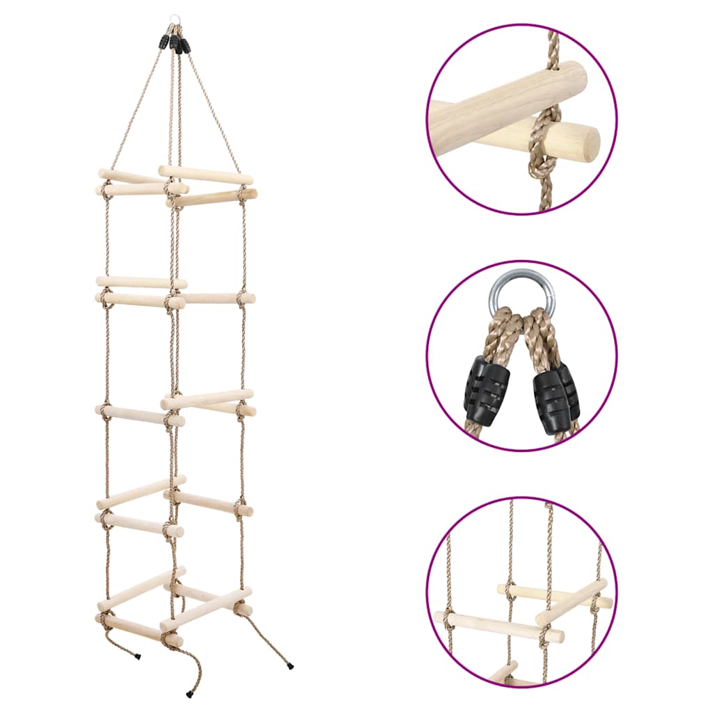 Kinder Strickleiter Holz - 200cm