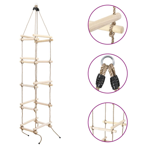 Kinder Strickleiter Holz - 200cm