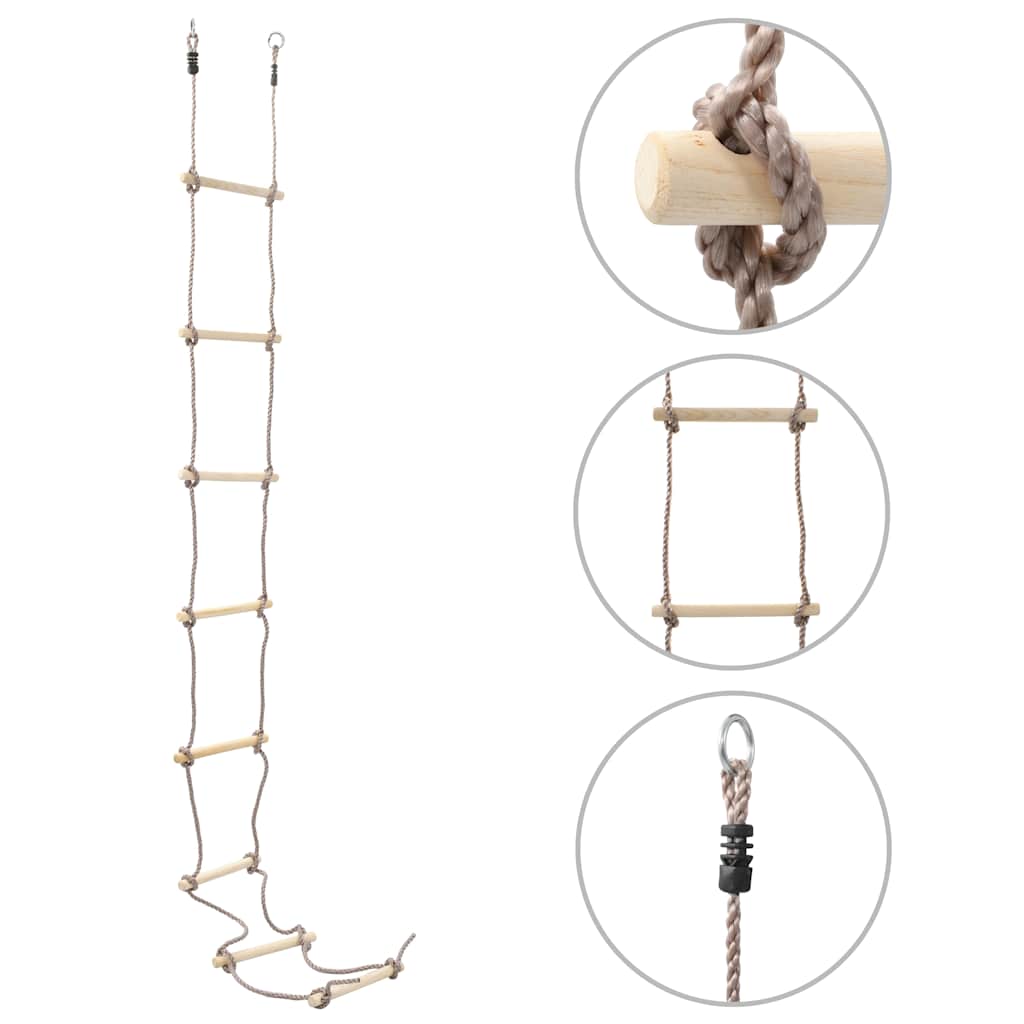 Kinder Strickleiter Holz - 290cm
