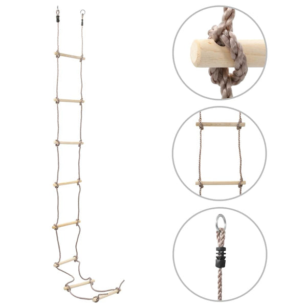 Kinder Strickleiter Holz - 290cm