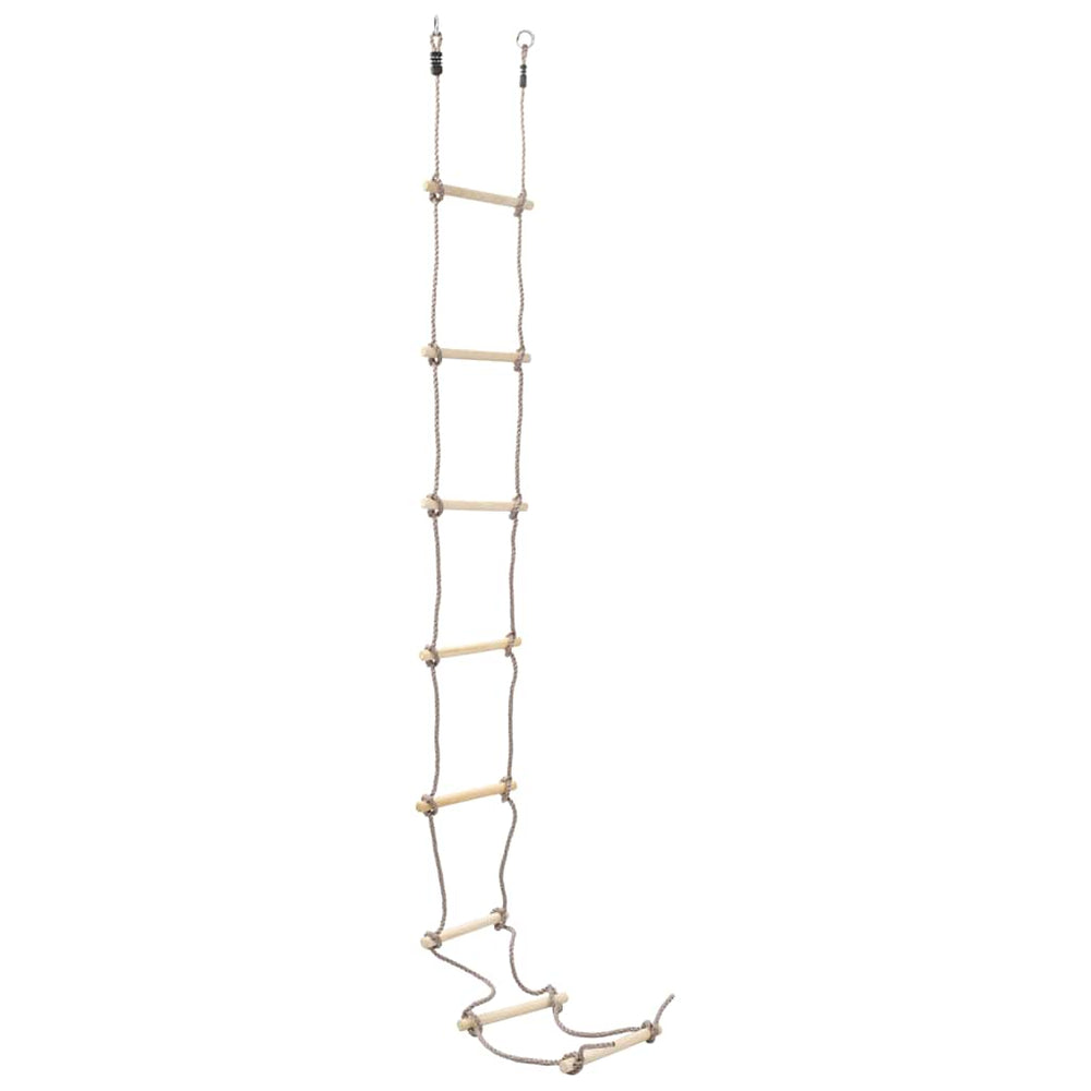 vidaXL Échelle de corde pour enfants 290 cm Bois