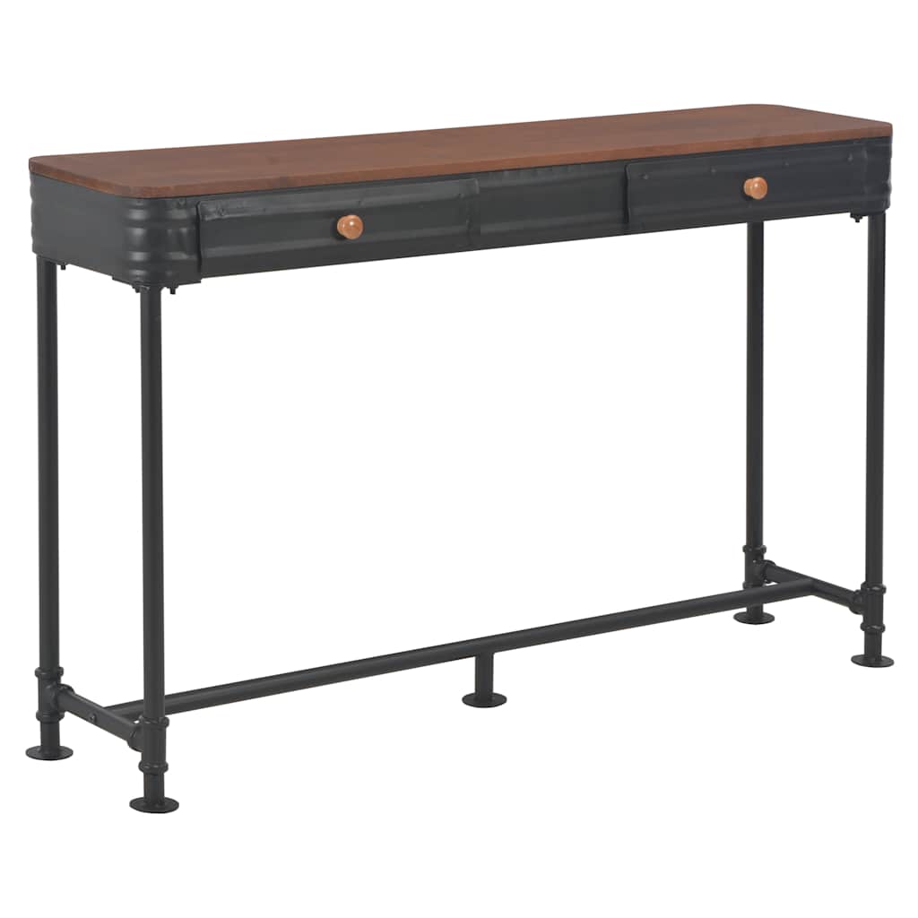 Konsolentisch mit 2 Schubladen 120x30x75 cm Massivholz Tanne