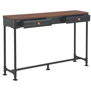 Konsolentisch mit 2 Schubladen 120x30x75 cm Massivholz Tanne