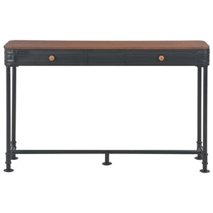 Konsolentisch mit 2 Schubladen 120x30x75 cm Massivholz Tanne