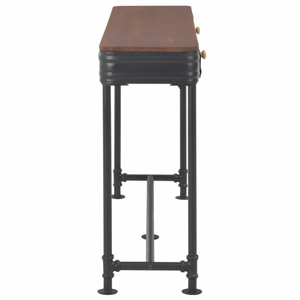 Konsolentisch mit 2 Schubladen 120x30x75 cm Massivholz Tanne