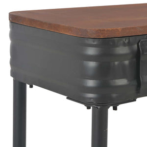 Konsolentisch mit 2 Schubladen 120x30x75 cm Massivholz Tanne