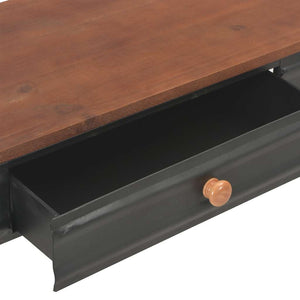 Konsolentisch mit 2 Schubladen 120x30x75 cm Massivholz Tanne