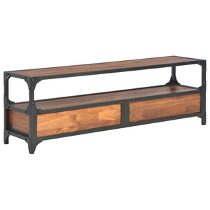 TV-Schrank mit 2 Schubladen 120x30x40 cm Massivholz Kiefer