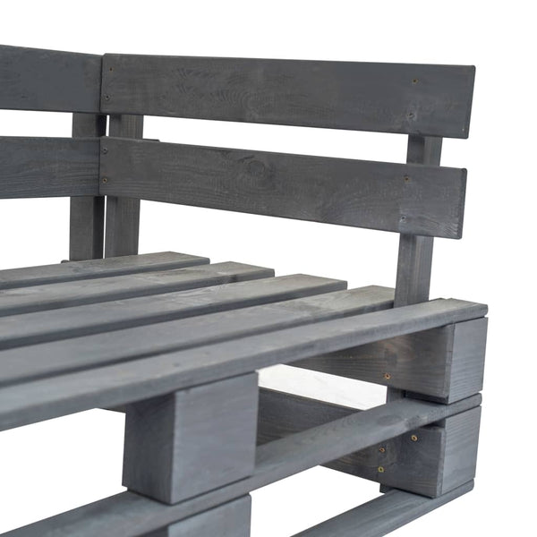 Outdoor-Sofa Paletten mit Kissen in Rot Kiefernholz