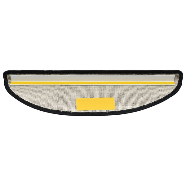 Stufenmatten 15 Stk. 56x17x3 cm Anthrazit Halbrund