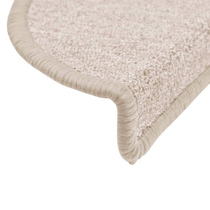 Stufenmatten 15 Stk. 56x17x3 cm Taupe Halbrund